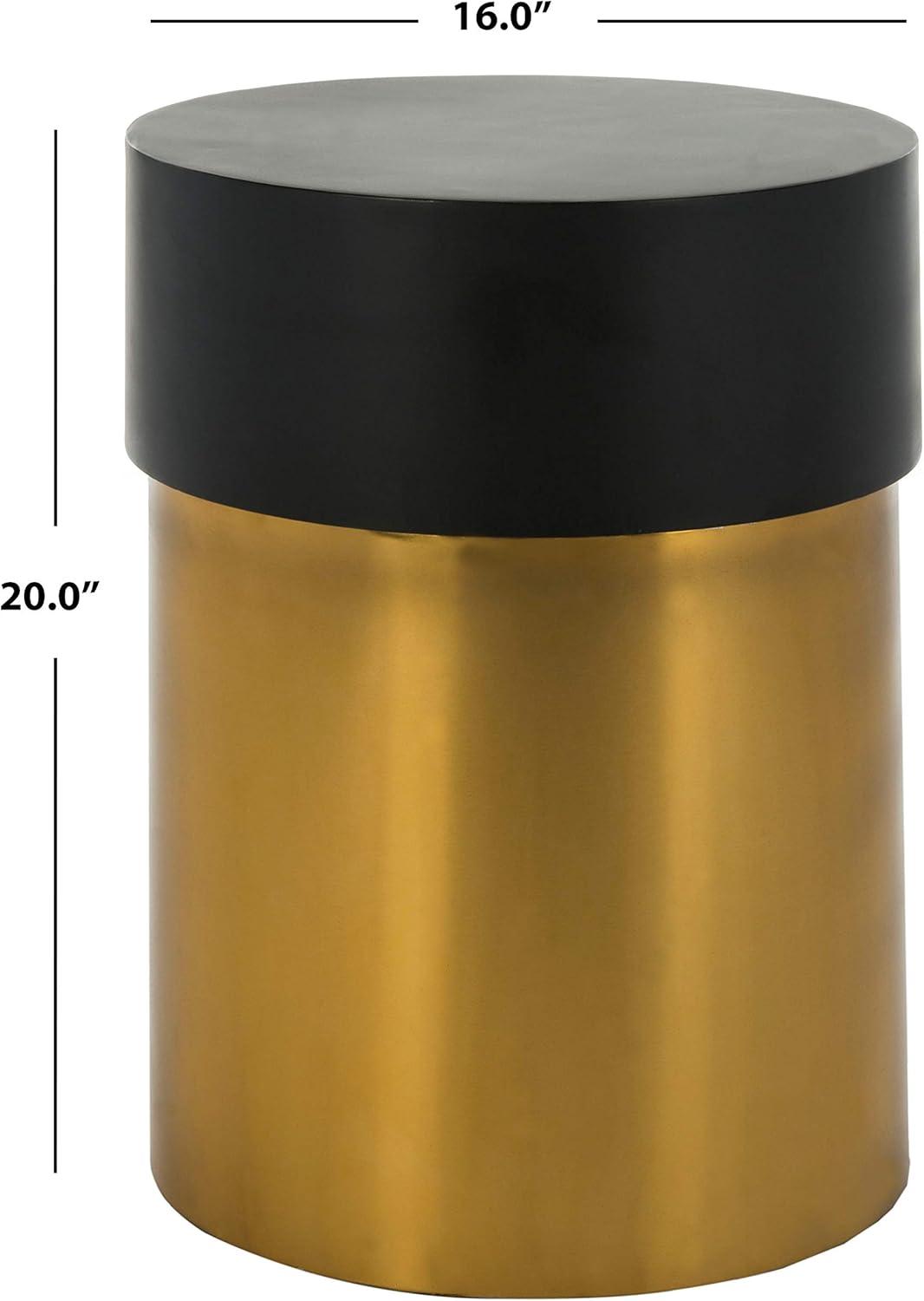 image:imageSafavieh Home Collection Solstice Round Black and Gold Side Table