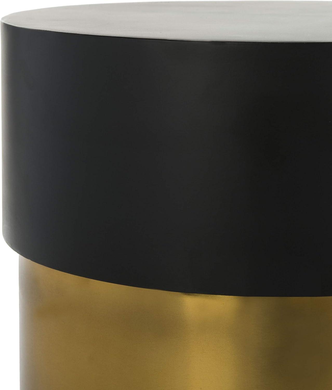 image:imageSafavieh Home Collection Solstice Round Black and Gold Side Table