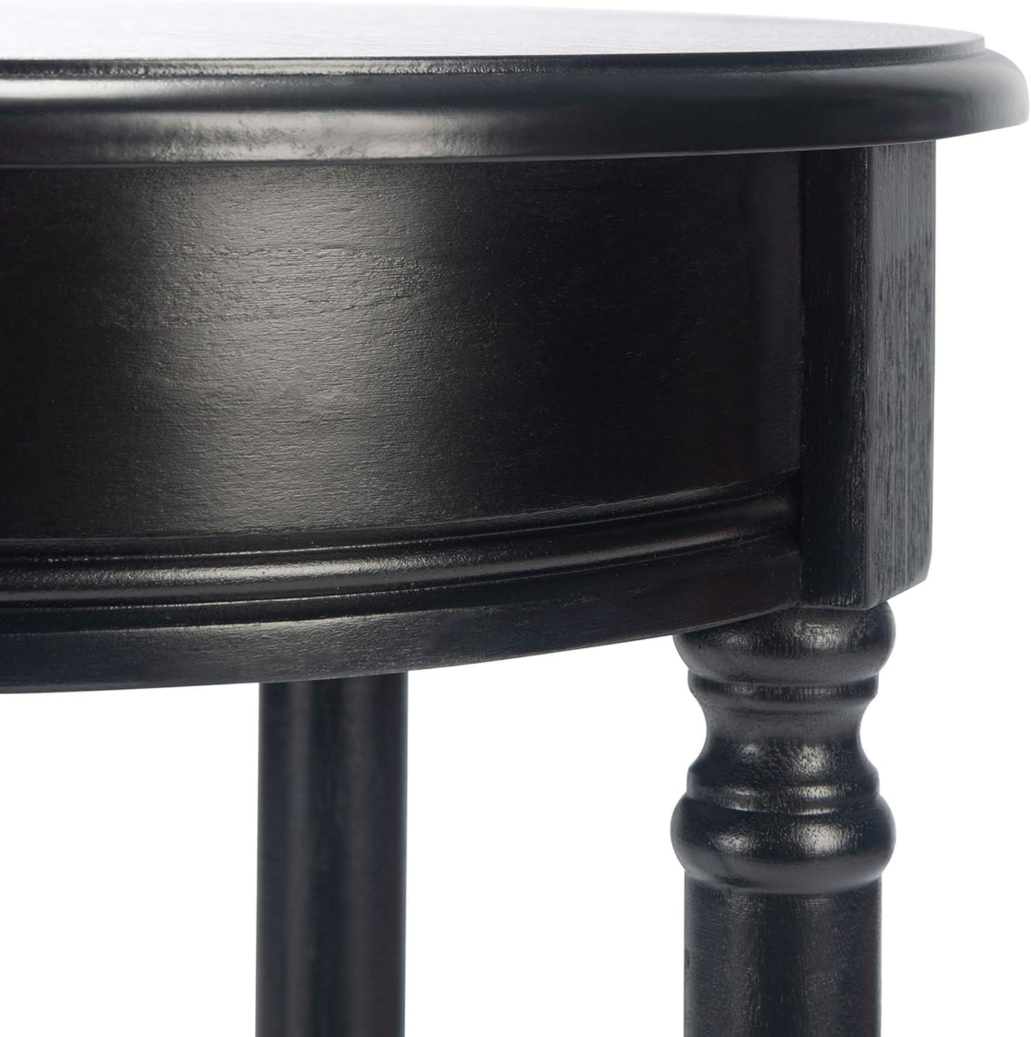 image:imageSafavieh Home Collection Tinsley Greige Bottom Shelf Round Accent Table ACC5717A 158 W x 158 L x 26 HBlack