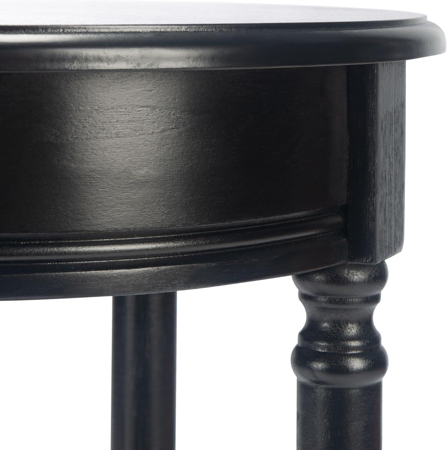 image:imageSafavieh Home Collection Tinsley Greige Bottom Shelf Round Accent Table ACC5717A 158 W x 158 L x 26 HBlack