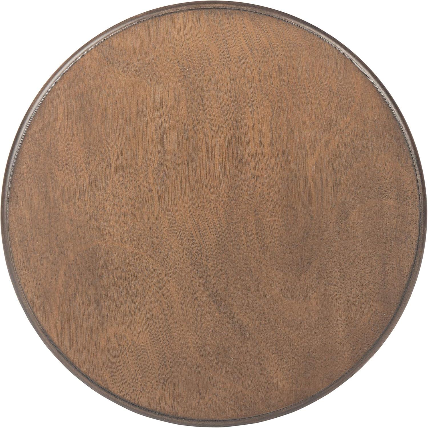 image:imageSafavieh Home Collection Tinsley Greige Bottom Shelf Round Accent Table ACC5717A 158 W x 158 L x 26 HBrown