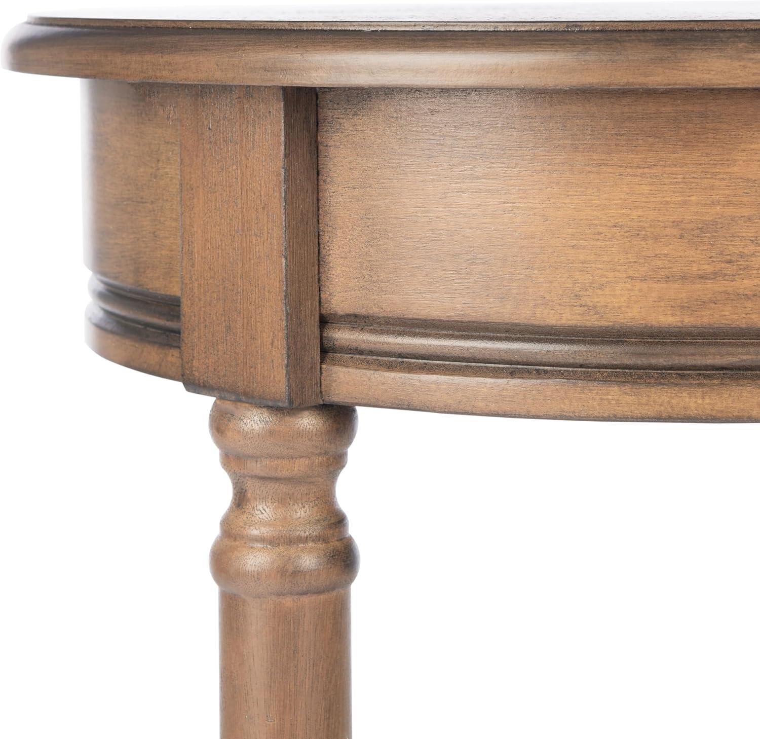 image:imageSafavieh Home Collection Tinsley Greige Bottom Shelf Round Accent Table ACC5717A 158 W x 158 L x 26 HBrown