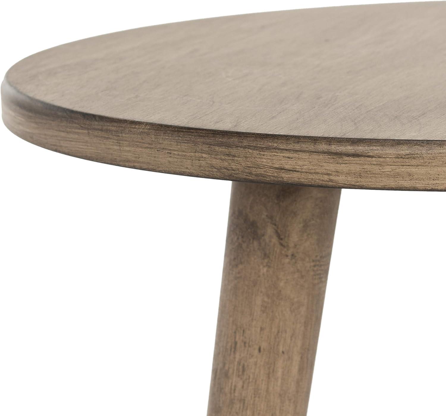 image:imageSafavieh Home Orion Modern Slate Grey Round Accent TableChocolate