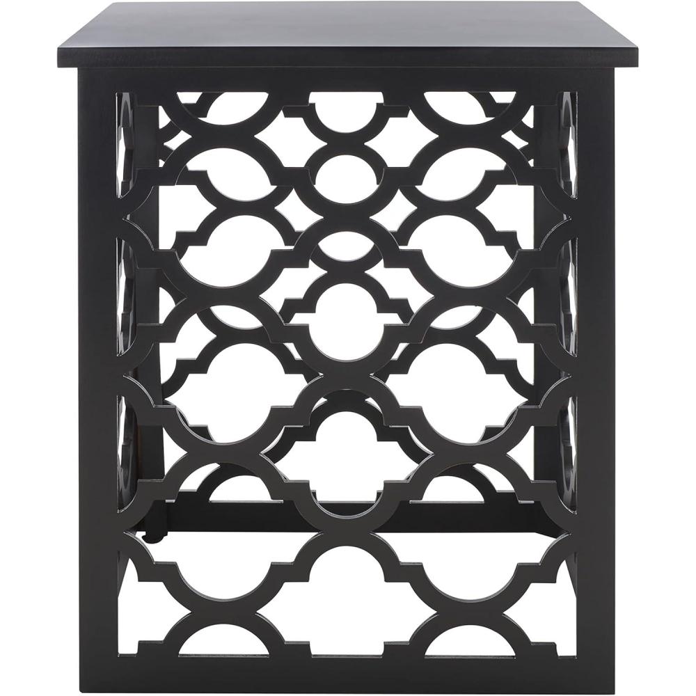 image:imageSafavieh American Homes Collection Lonny Distressed White End TableBlack