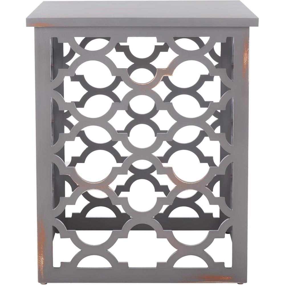 image:imageSafavieh American Homes Collection Lonny Distressed White End TableGrey