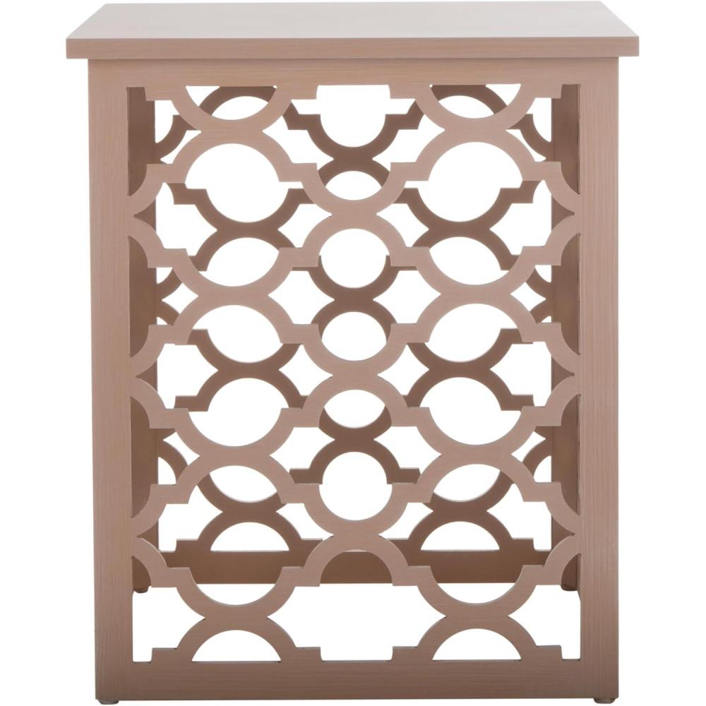 image:imageSafavieh American Homes Collection Lonny Distressed White End TableTaupe