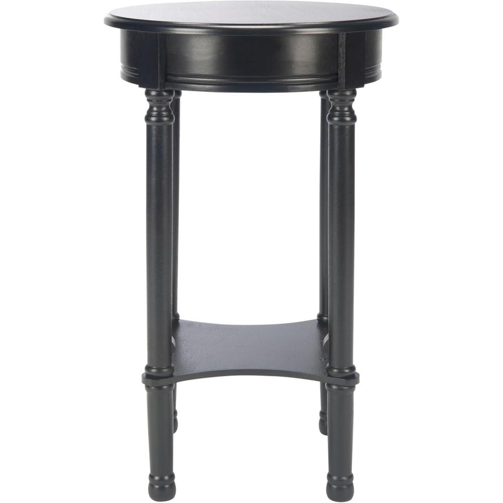 image:imageSafavieh Home Collection Tinsley Greige Bottom Shelf Round Accent Table ACC5717A 158 W x 158 L x 26 HBlack