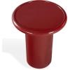 SAFAVIEH Couture Collection – Lolita Red Concrete Accent Table, Modern Round Top Side Table, High Gloss Finish, Fully Assembled (SFV2622C)(Red)