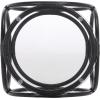 SAFAVIEH Home Collection – Alesha Round Accent Table, Black Rattan Open Base with Tempered Glass Top, Fully Assembled Accent Table for Living Room or Bedroom (ACC9902A)(Black/Glass)