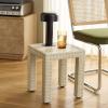 SAFAVIEH Home Collection – Hotaru Accent Table with Bordeaux Mosaic Tile Finish, Modern Square Side Table, Fully Assembled (ACC3231C)(Cream)