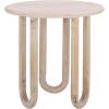 SAFAVIEH Home Collection – Jazmin Natural Wash Solid Wood Accent Table, Sculptural Modern Side Table, Fully Assembled (ACC3264A)(Natural Wash)