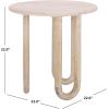 SAFAVIEH Home Collection – Jazmin Natural Wash Solid Wood Accent Table, Sculptural Modern Side Table, Fully Assembled (ACC3264A)(Natural Wash)
