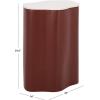 SAFAVIEH Home Collection – Kanon Taupe Base & White Marble Top Accent Table, Sculptural Modern Design, Fully Assembled (ACC3235A)(White/Bordeaux)