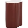SAFAVIEH Home Collection – Kanon Taupe Base & White Marble Top Accent Table, Sculptural Modern Design, Fully Assembled (ACC3235A)(White/Bordeaux)