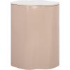 SAFAVIEH Home Collection – Kanon Taupe Base & White Marble Top Accent Table, Sculptural Modern Design, Fully Assembled (ACC3235A)(White/Taupe)