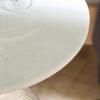 SAFAVIEH Home Collection – Kashi Clear Glass & White Marble Round Side Table, Modern Pedestal Accent Table, Fully Assembled (ACC3217A)(Clear/White)
