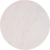 SAFAVIEH Home Collection – Kashi Clear Glass & White Marble Round Side Table, Modern Pedestal Accent Table, Fully Assembled (ACC3217A)(Clear/White)