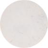 SAFAVIEH Home Collection – Kashi Clear Glass & White Marble Round Side Table, Modern Pedestal Accent Table, Fully Assembled (ACC3217A)(Pink/White)