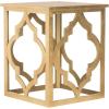 SAFAVIEH Home Collection – Milo Silver Leaf Trellis End Table, Quatrefoil Open Frame Accent Table, Fully Assembled (AMH1508A)(Gold)