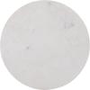 SAFAVIEH Home Collection – Sanji Marble Top Accent Table, Round Modern Side Table, White Marble & Natural Wood Base (ACC3737A)(White/Black)