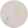 SAFAVIEH Home Collection – Sanji Marble Top Accent Table, Round Modern Side Table, White Marble & Natural Wood Base (ACC3737A)(White/Brown)