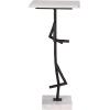 SAFAVIEH Home Collection – Warso White & Black Marble Accent Table, Sculptural Side Table, Fully Assembled (ACC3751A)(White/Black)