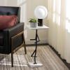 SAFAVIEH Home Collection – Warso White & Black Marble Accent Table, Sculptural Side Table, Fully Assembled (ACC3751A)(White/Black)