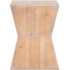 SAFAVIEH Home Collection Lotem Ash Grey Geometric Square Top Side End Accent Table(Honey Natural)