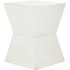 SAFAVIEH Home Collection Lotem Ash Grey Geometric Square Top Side End Accent Table(White Birch)