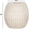 SAFAVIEH Home Collection Remi Brown End Table(Antique / Grey)