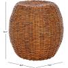 SAFAVIEH Home Collection Remi Brown End Table(Brown / Multi)