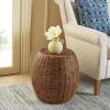 SAFAVIEH Home Collection Remi Brown End Table(Brown / Multi)