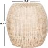 SAFAVIEH Home Collection Remi Brown End Table(White Washed)