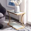 SAFAVIEH Home Collection Sullivan Silver Accent Table(Gold / White)