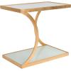 SAFAVIEH Home Collection Sullivan Silver Accent Table(Gold / White)