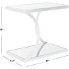 SAFAVIEH Home Collection Sullivan Silver Accent Table(Silver / Mirror)