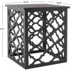 Safavieh American Homes Collection Lonny Distressed White End Table(Black)