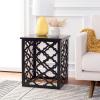 Safavieh American Homes Collection Lonny Distressed White End Table(Black)