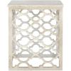 Safavieh American Homes Collection Lonny Distressed White End Table(Distressed / White)