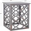 Safavieh American Homes Collection Lonny Distressed White End Table(Grey)