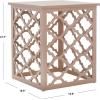 Safavieh American Homes Collection Lonny Distressed White End Table(Taupe)