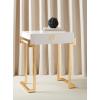 Safavieh Couture Collection Abele Black Lacquer Side Table(White)