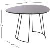 Safavieh Home Brooks Modern Faux Dark Grey Stone and Black Side Table(Dark Grey / Black)