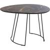 Safavieh Home Brooks Modern Faux Dark Grey Stone and Black Side Table(Grey / Black)