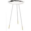 Safavieh Home Calix Silver and Gold Tripod Leg Side Table(Silver / Gold)