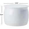 Safavieh Home Collection Aztec Silver End Table(White)