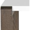 Safavieh Home Collection Bartholomew Mid-Century Modern White and Dark Brown End Table(White / Dark Brown)