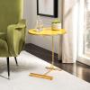 Safavieh Home Collection Sionne Yellow and Gold Round C Accent Table(Yellow / Gold)