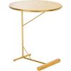 Safavieh Home Collection Sionne Yellow and Gold Round C Accent Table(Yellow / Gold)