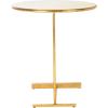 Safavieh Home Collection Sionne Yellow and Gold Round C Accent Table(Yellow / Gold)
